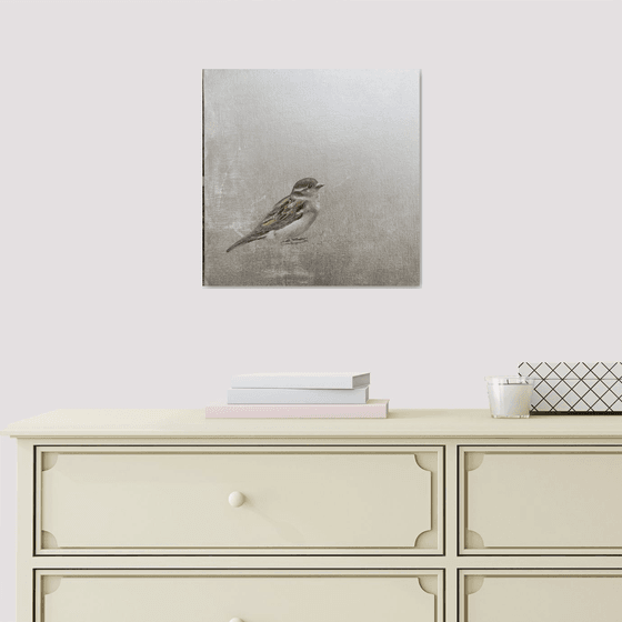 Little Sparrow ~ on silver