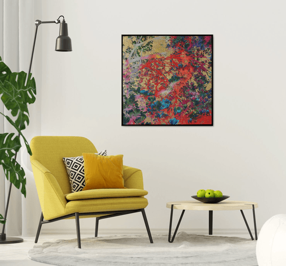 Coral & Gold Magnolia