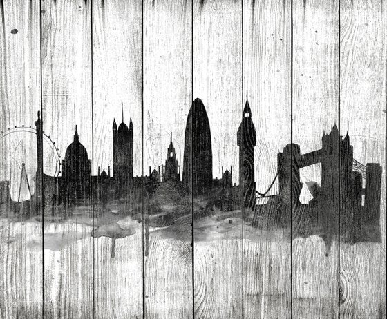 London with wood effect