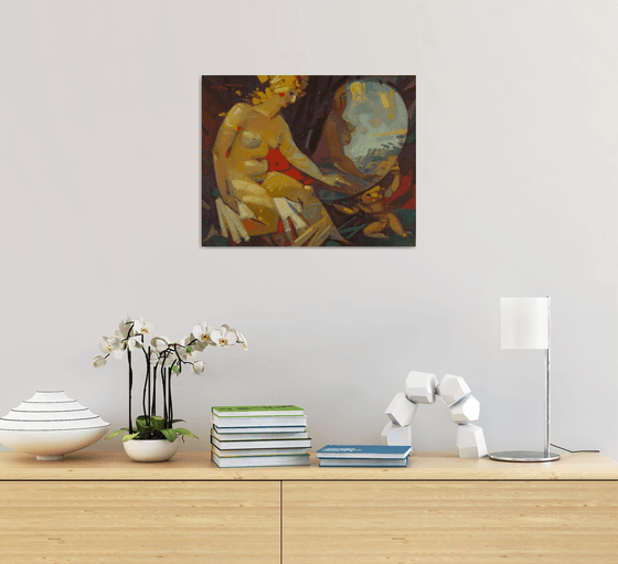 Venus in front of a mirror