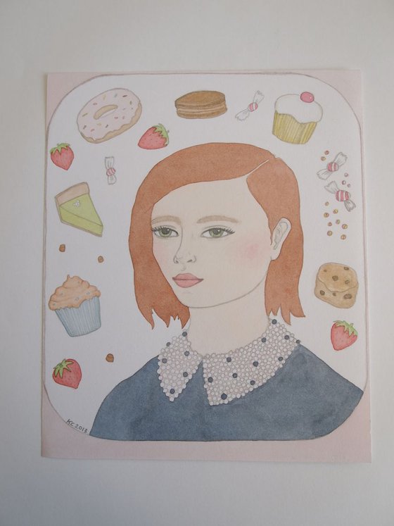 Portrait with Cakes