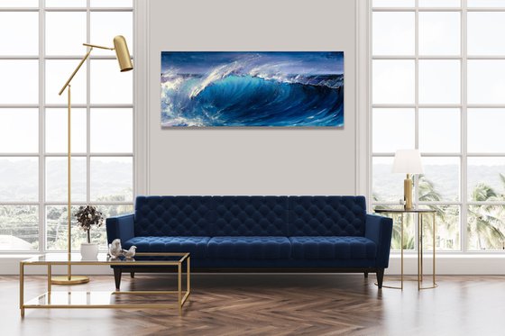 Night Wave Seascape Ocean