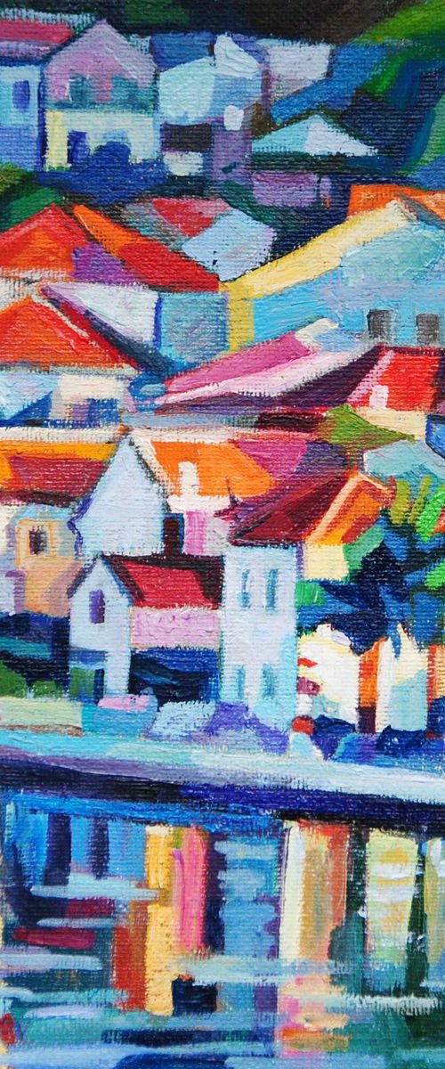 Seascape / 20 X 20 cm by Maja Đokić Mihajlović