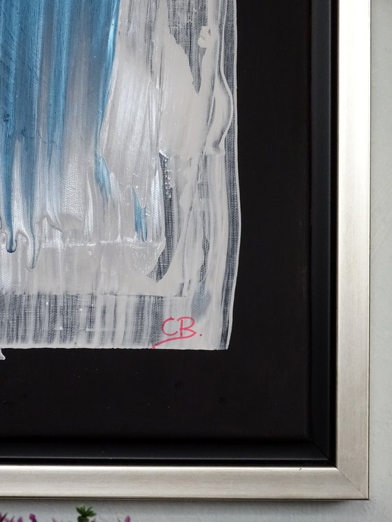 Blue connection diptych