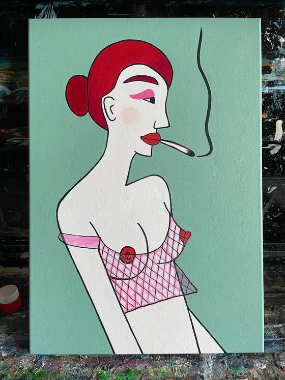 Girl with cigarette