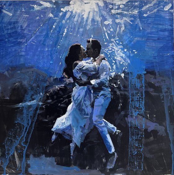 Kissing underwater