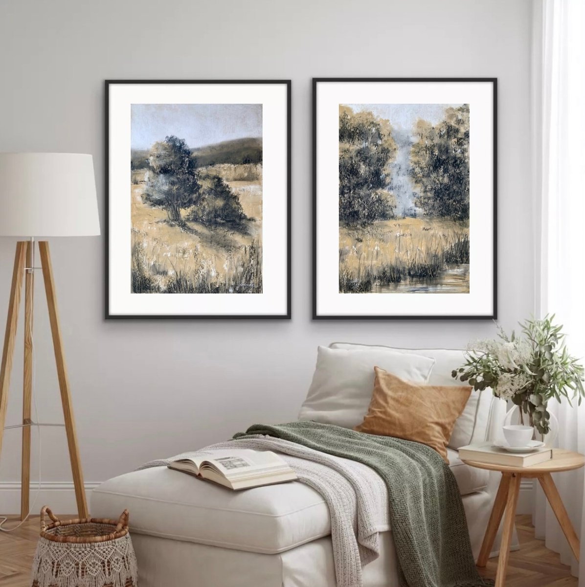 Graphic Charcoal Drawing , Silent Fields, Moving Air By Alexandra Jagoda (Ovcharenko), 20 X 28, Artwork For Sale On Artfinder