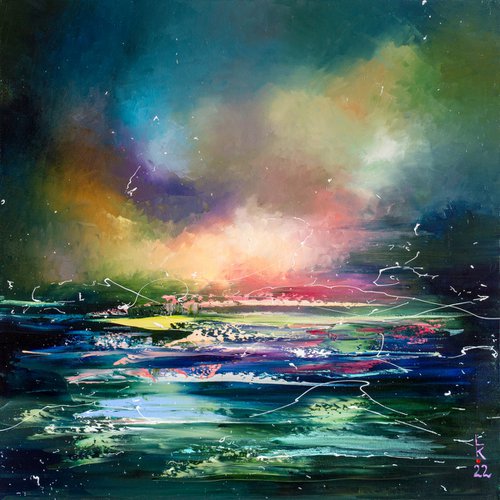 Sea twilight by Liubov Kuptsova