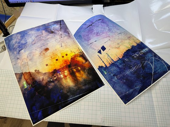 PhotoCollage Night Cityscape
