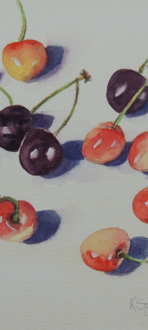 Cherries by Krystyna Szczepanowski