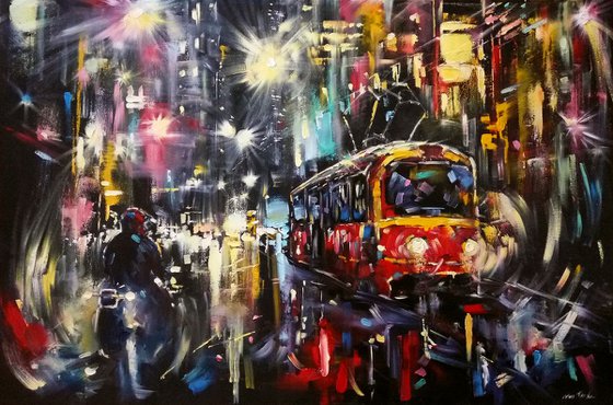 "Night city lights" by Artem Grunyka