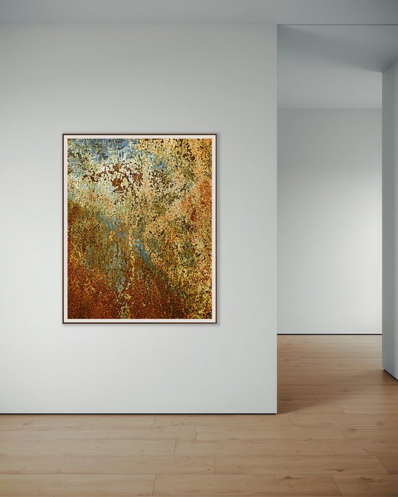Rust on the wall