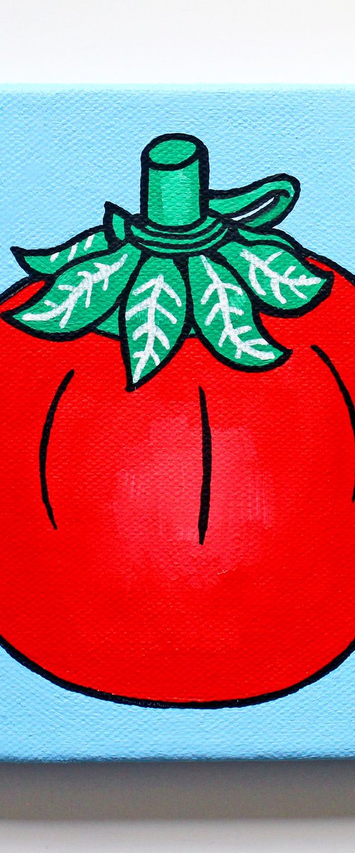 Tomato Ketchup Pop Art Canvas by Ian Viggars