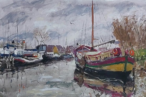 boats in a port