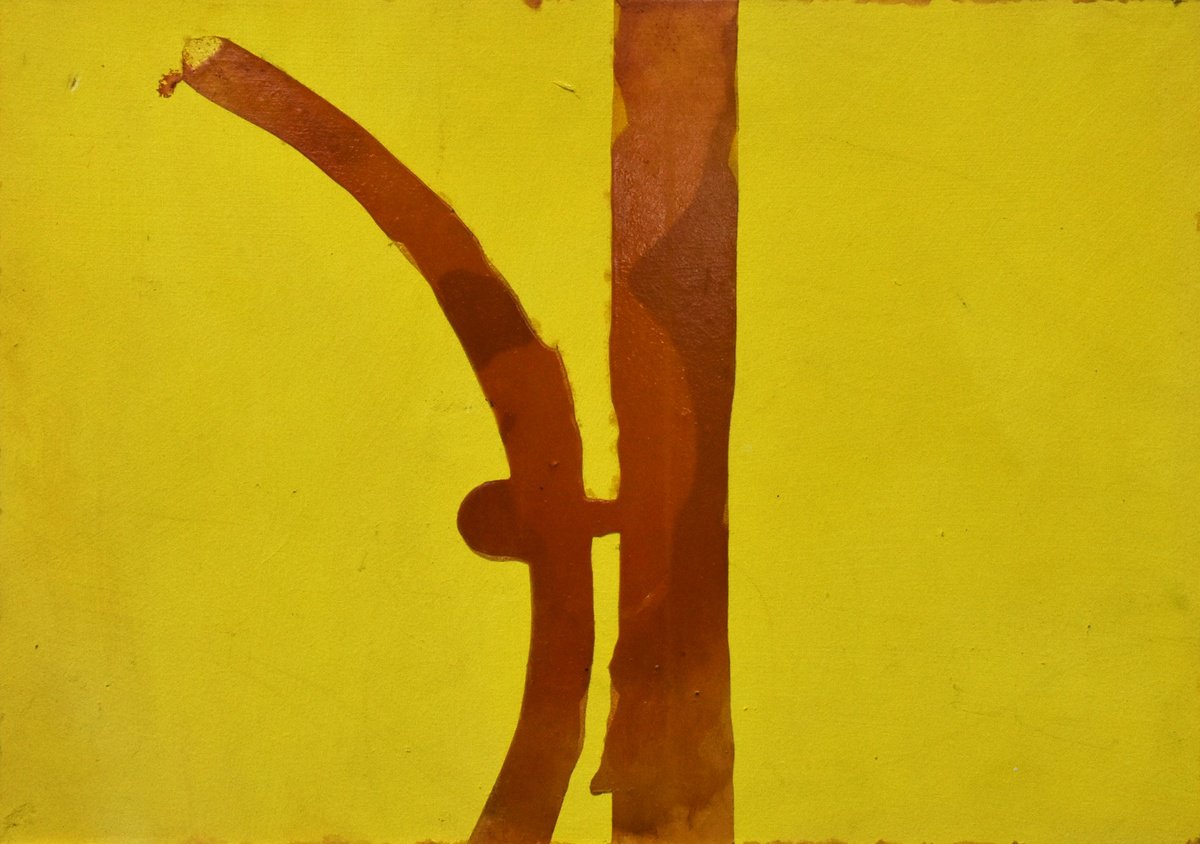 Organic Cityscapes Painting By Ian Mckay, 12 X 9, Bandstand - Series 2 - No 2, Original Artwork