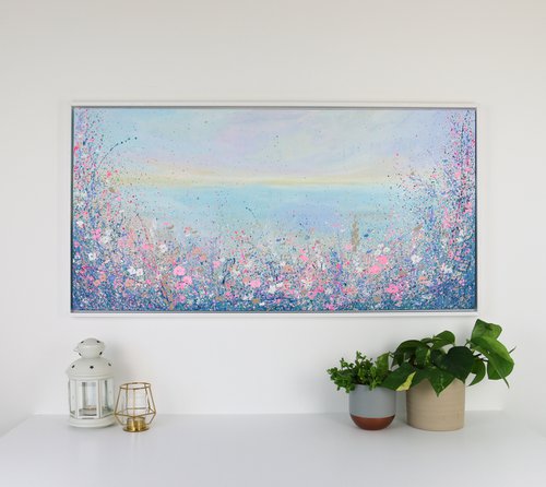 Wildflowers Painting - Scent Of Sea Air by Shazia Basheer