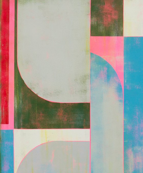 The Maze Blue & Pink