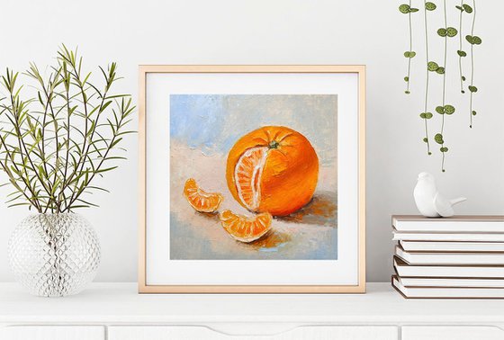 Still life with tangerine