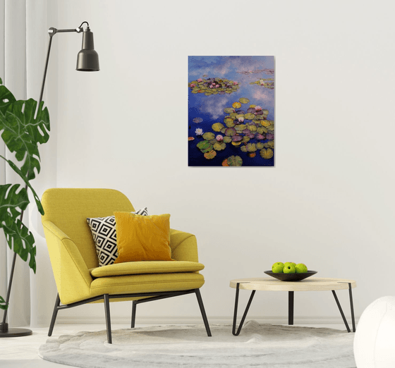 "Lilies on the Pond"