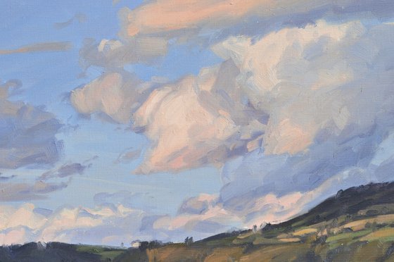 Velay mountains, evening