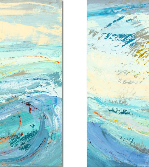 Diptych (emotional seascapes) by Susana Sancho Beltrán