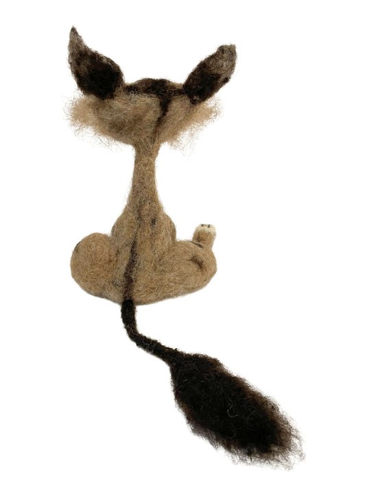 Cat NOUGATINE, felted wool