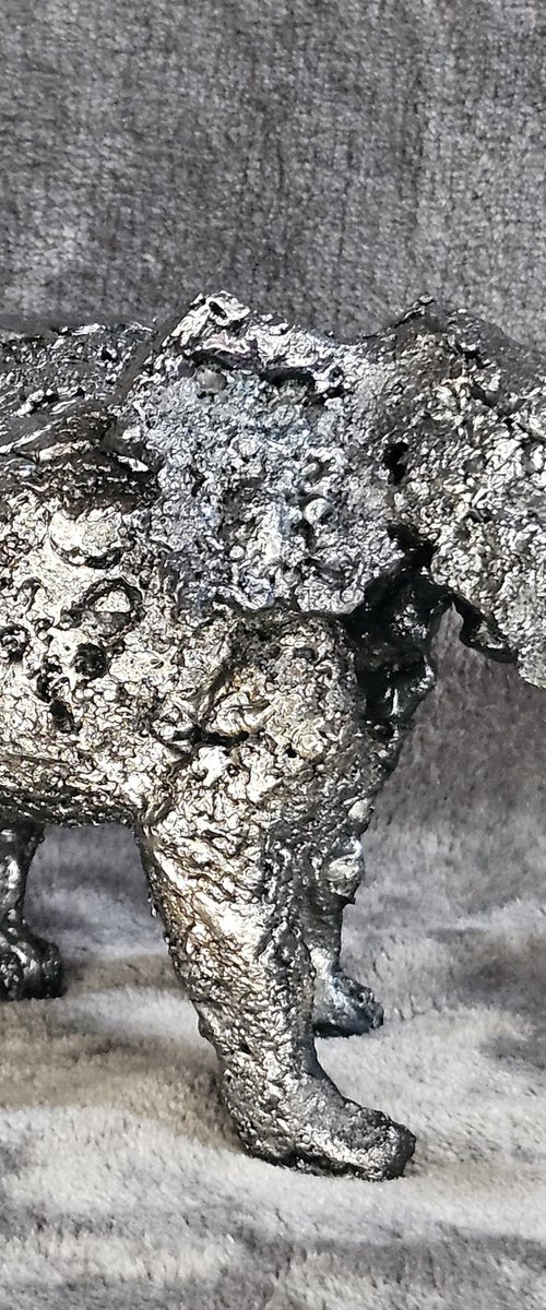 Steel Lace Sculpture – Elephant 50-19 by Philippe Buil