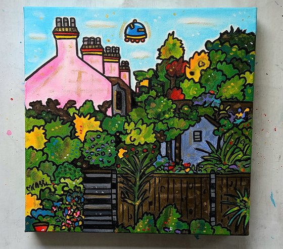 The back garden in Forest Hill, London