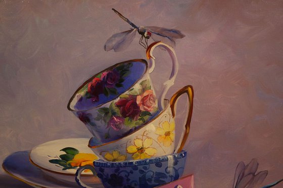 "Cups and dragonflies"