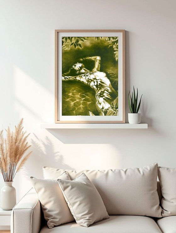 Forest Nymph’s Midday Nap - Olive Shadow Nude