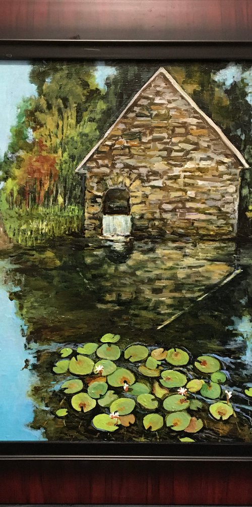 Rowing on the Old Mill Pond by Nancy Brockmon