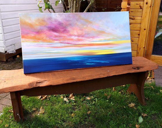 "With You" - Cornish Seascape, Art, Skyscape