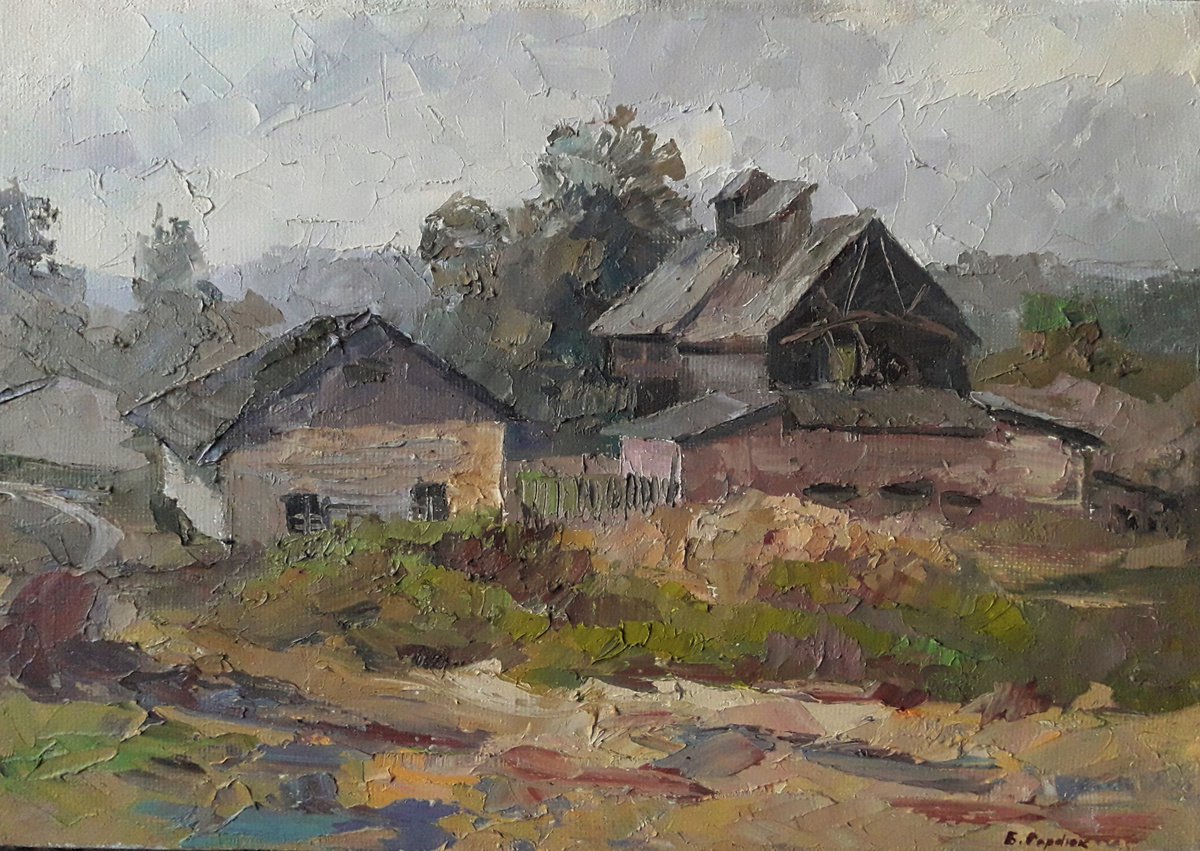 Oil painting On current nSerb171 by Boris Serdyuk