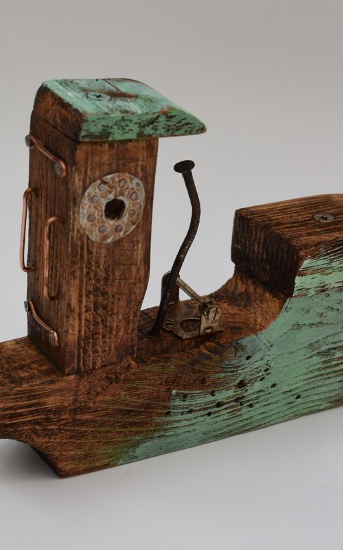 wooden ship "Lee Copper" by Goran Žigolić Watercolors