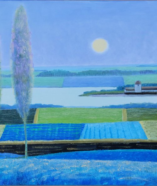 Yellow Moon by Vadim Vaskovsky