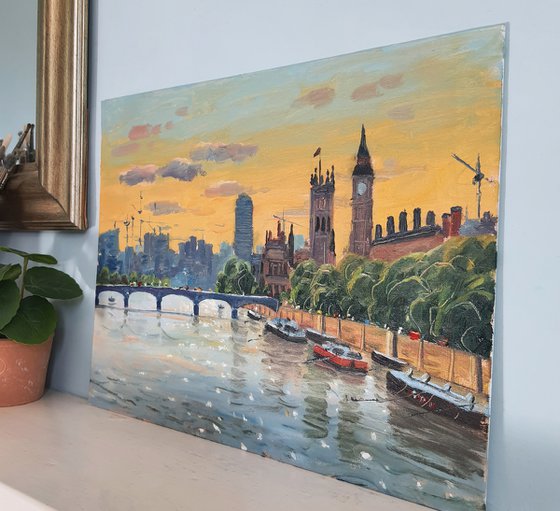 View of London with Parliament