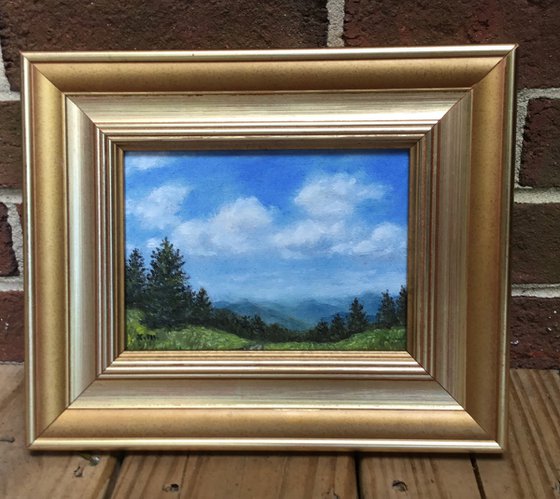 SMOKEY MOUNTAIN MINI - oil 5X7 (SOLD)