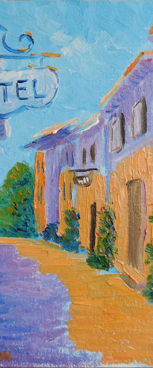 Hot summer day on the narrow street of the old city by Dmitry Fedorov