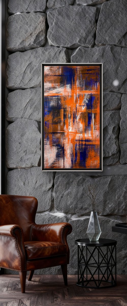 Echoes of Fire 50x90х2 cm by Exclusive Arts