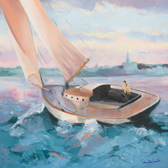 Sailing Alone Sailboat