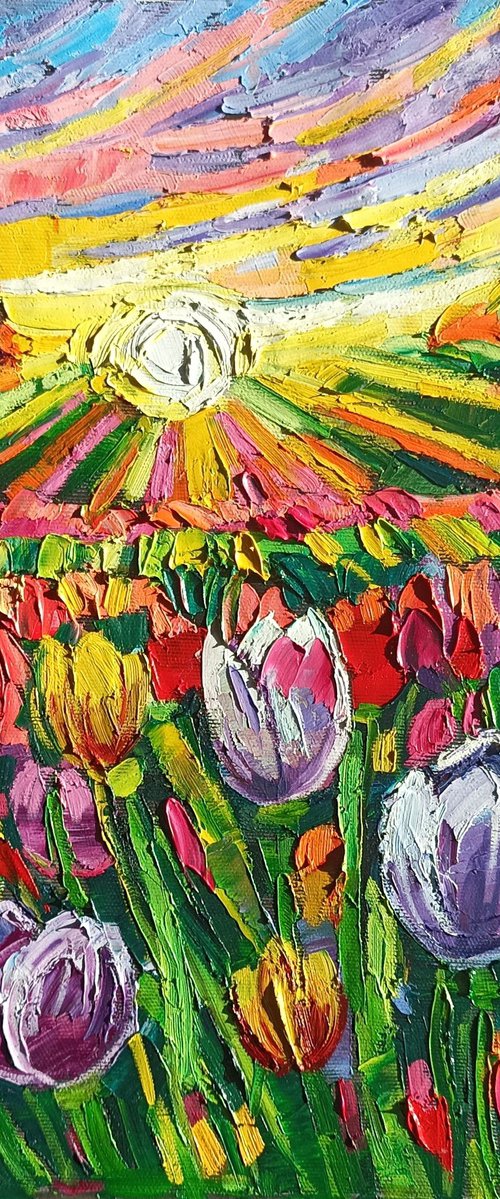 Golden hour tulips by Vanya Georgieva