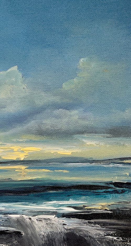 First Light in a White Tray Frame by Marja Brown