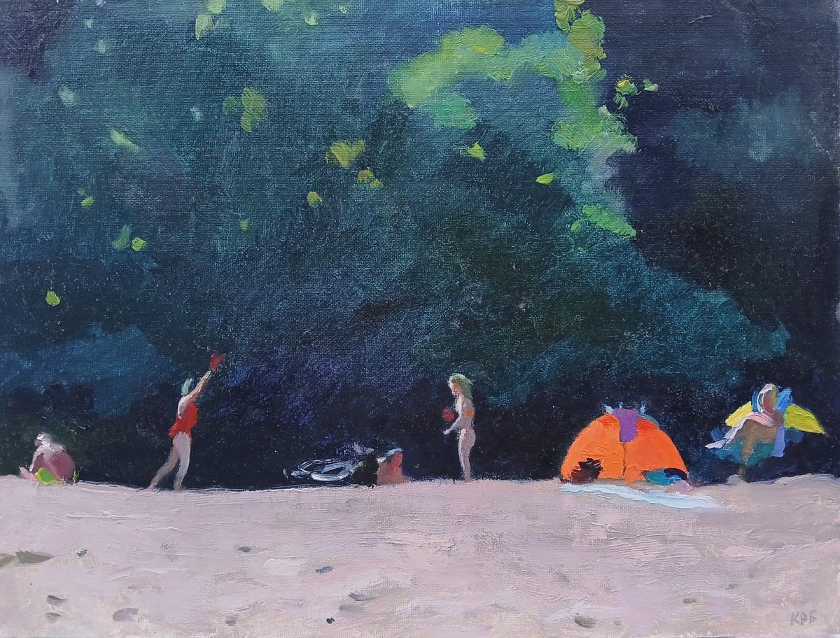 Impressionistic Landscape Oil Painting By Vasyl Koval, 16 X 12", August, Original Artwork