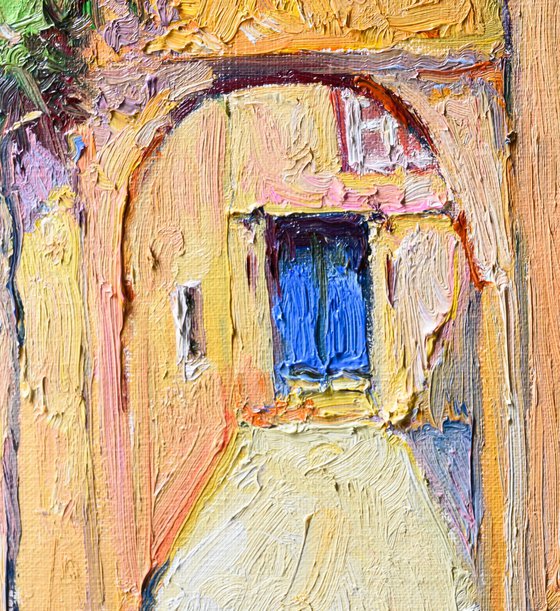 Landscape with Blue Door, Sunny Day