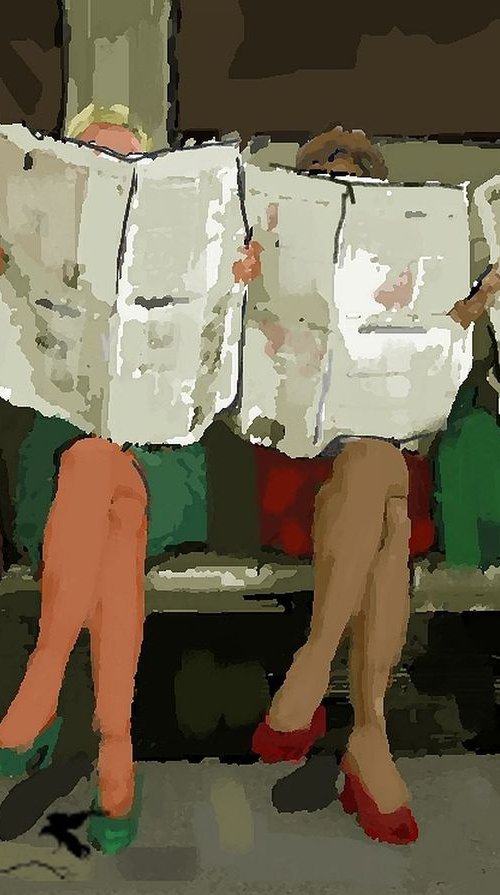 THE COMMUTERS..... ready to hang by Joe McHarg