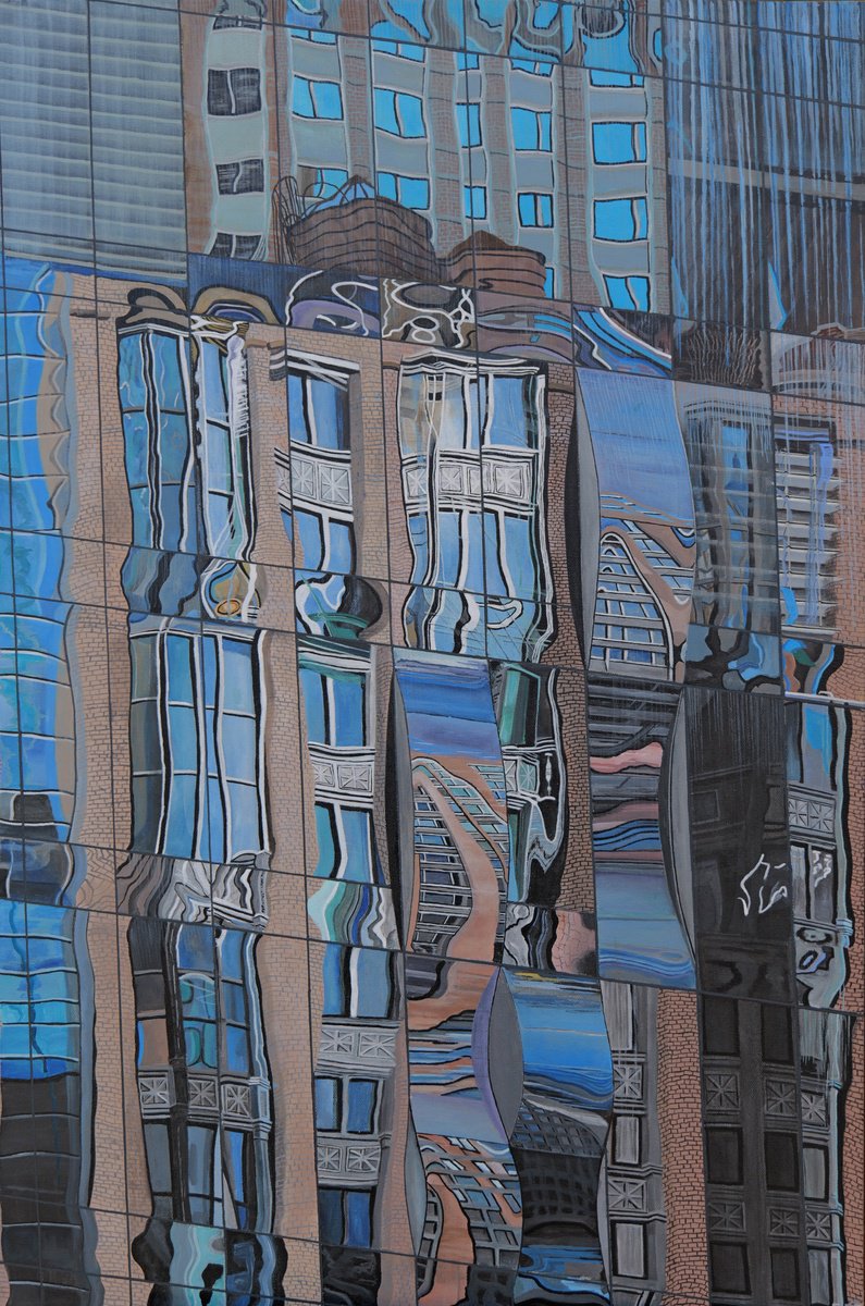 New York Reflection 9 By Steven Fleit, 24 X 36, Artwork For Sale On Artfinder
