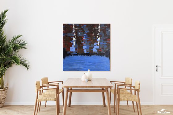 Two Figures Above Water