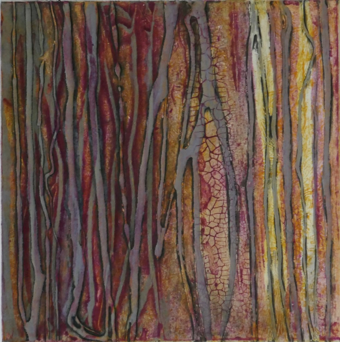 Expressive Landscape Limited Edition Print By Sue Roe, 9 X 9", Light The Way, Original Artwork