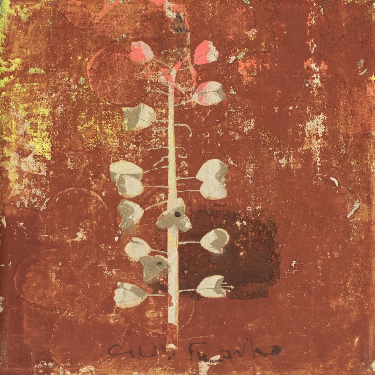 Impressionistic Botanical Oil Painting By Glib Franko, 8 X 8, #17 [Muscari], Original Artwork