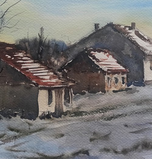 Winter in Vokici by Zoran Radonjic